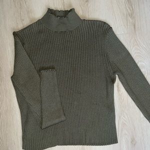 Olive green sweater top